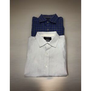 2 Shirts Lg Charles Tyrwhitt Weekend 1-Slim, 1-Classic Fit Button Up Long Sleeve